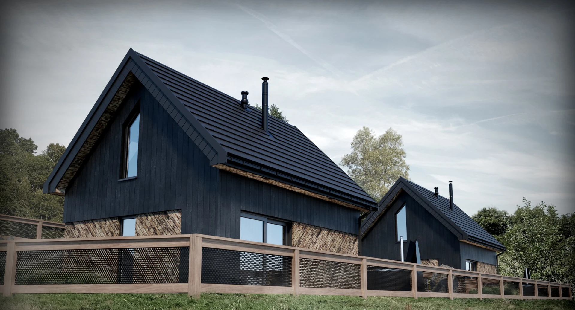 Projekt Świt domki pod wynajem w Beskidach